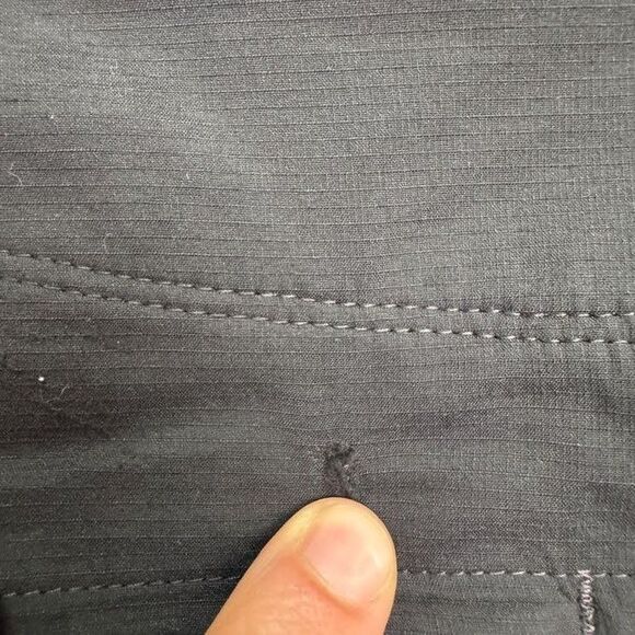 L.L. Bean Cargo Mini Skort Skirt Womens 14 Regular Black Nylon Outdoor Camping - Picture 11 of 16